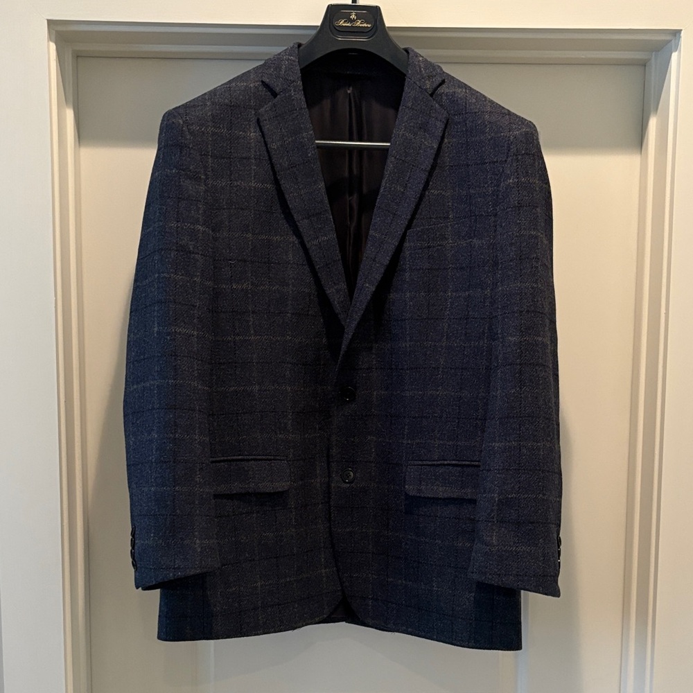 Brooks Brothers Wool Plaid Sports Coat size 44L